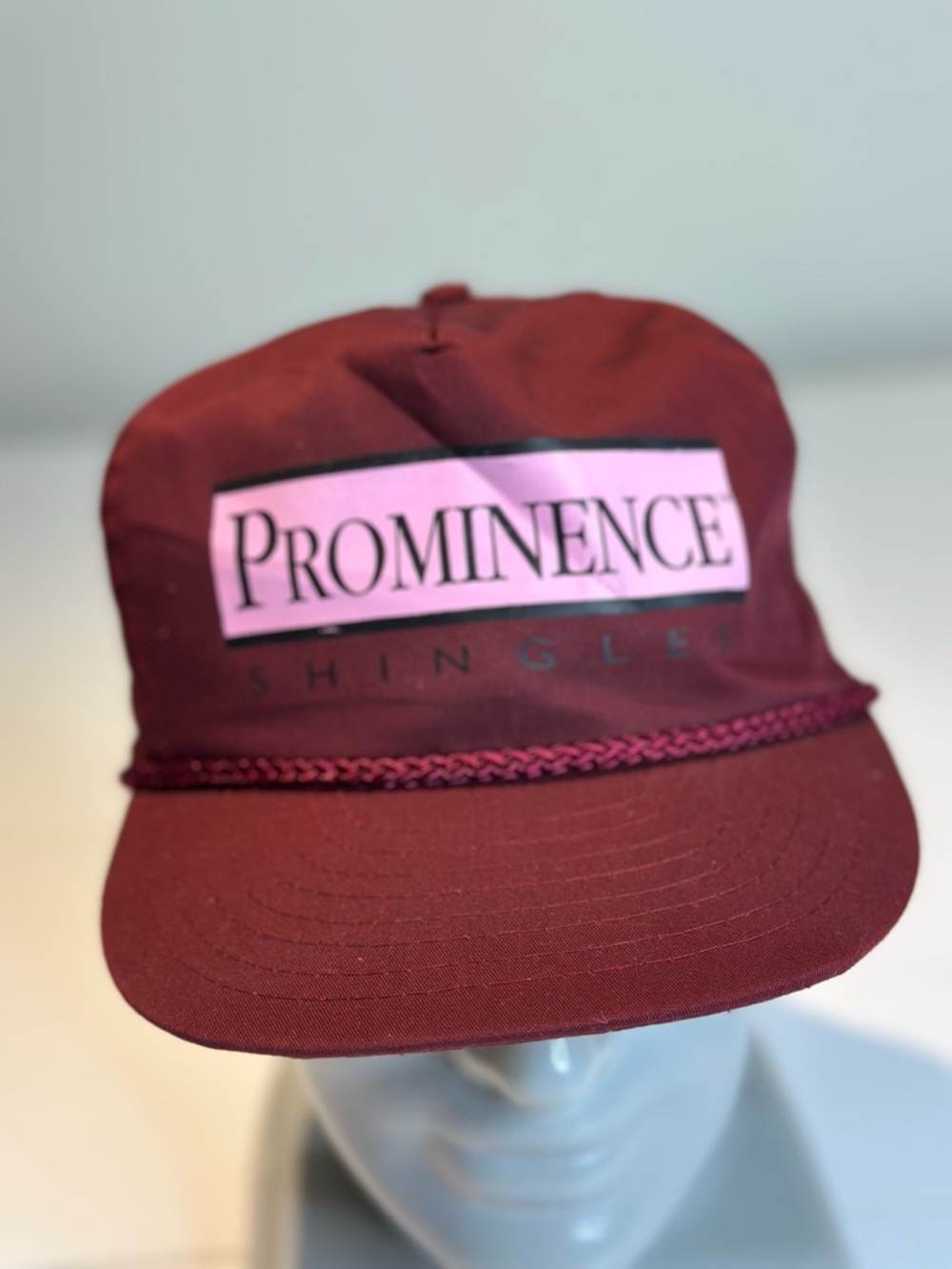 ISSI Maroon Hat with Pink Logo Panel